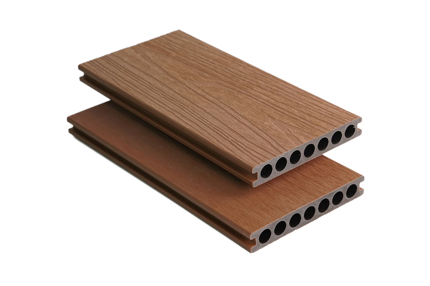 Sungem WPC decking boards shown against a white background