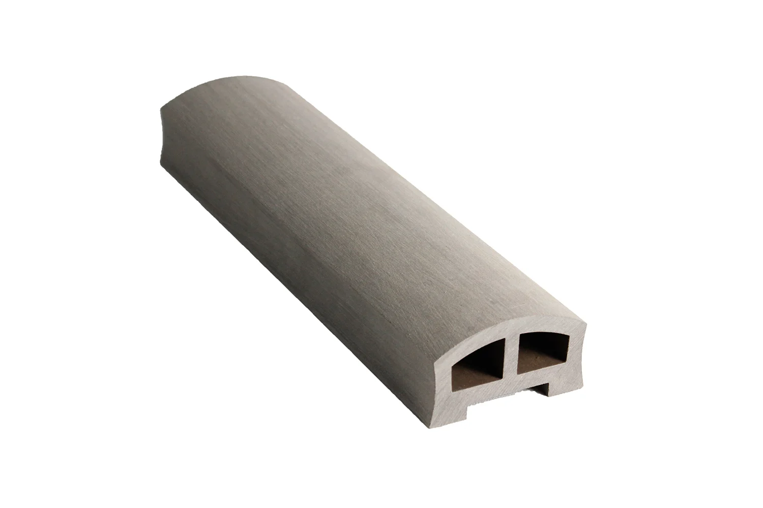 Composite railing system on an outdoor deck