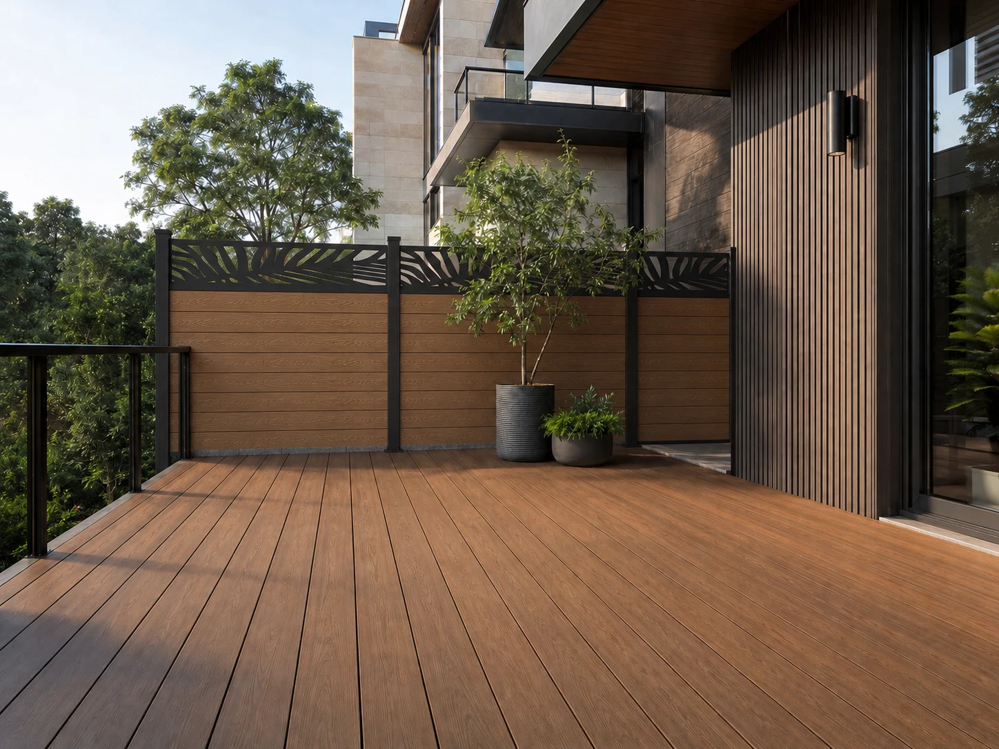 Sustainable WPC outdoor living environment